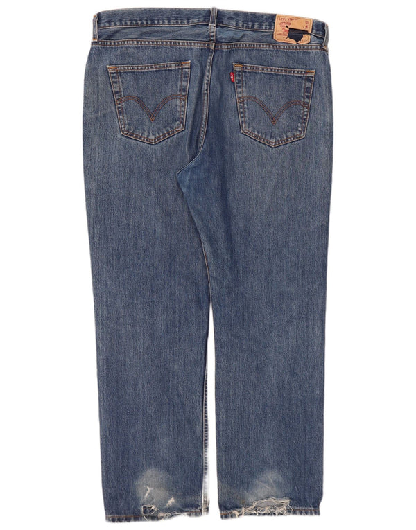 Levi's lige jeans til kvinder W40 L30 blå bomuld