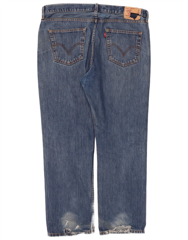 Levi's lige jeans til kvinder W40 L30 blå bomuld