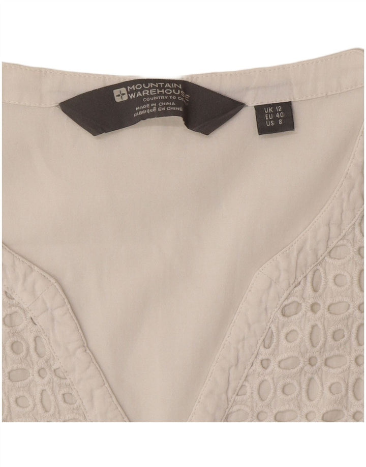 Mountain Warehouse Damebluse Top UK 12 Medium White