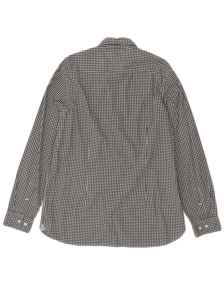 Tommy Hilfiger Herreskjorte XL Sort Gingham Bomuld