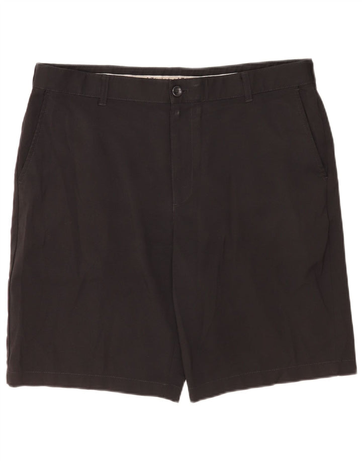 Izod Chino Shorts til mænd W36 Large Black Polyester