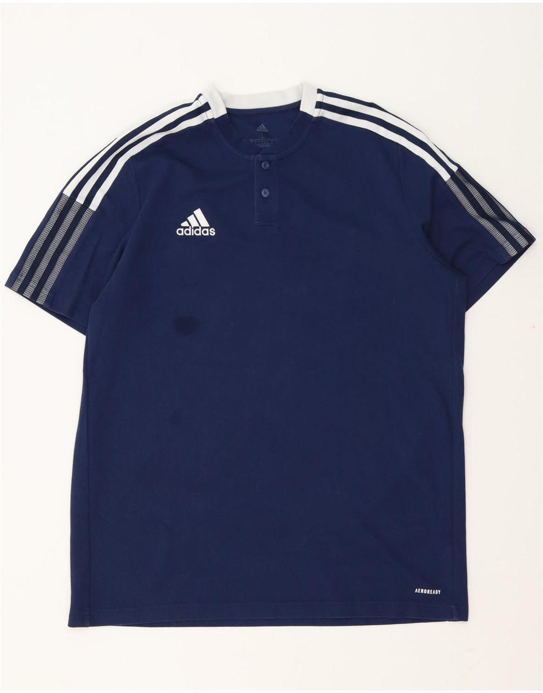 ADIDAS Herre Aeroready T-Shirt Top Stor Marineblå