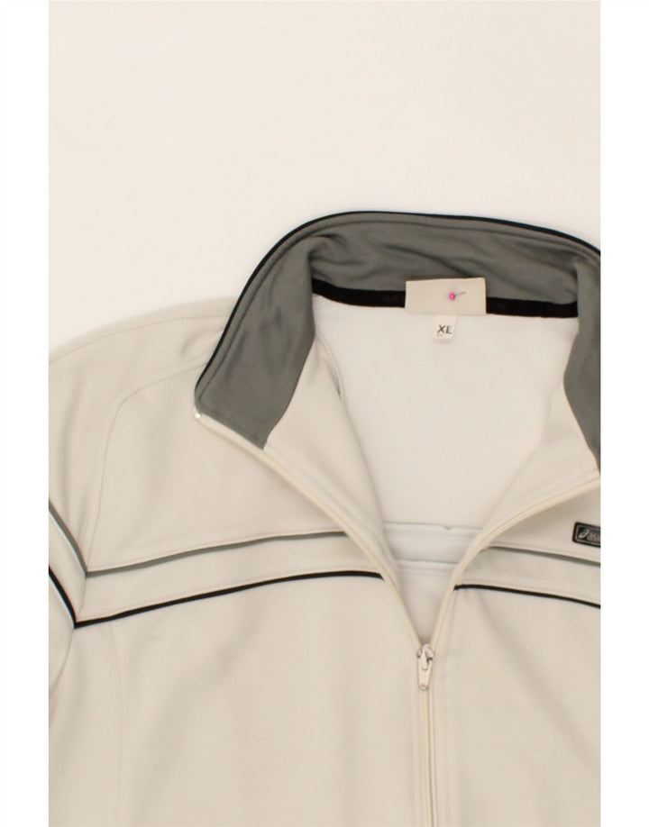 ASICS Womens Tracksuit Top Jacket UK 18 XL Beige Polyamide Vintage Asics and Second-Hand Asics from Messina Hembry 