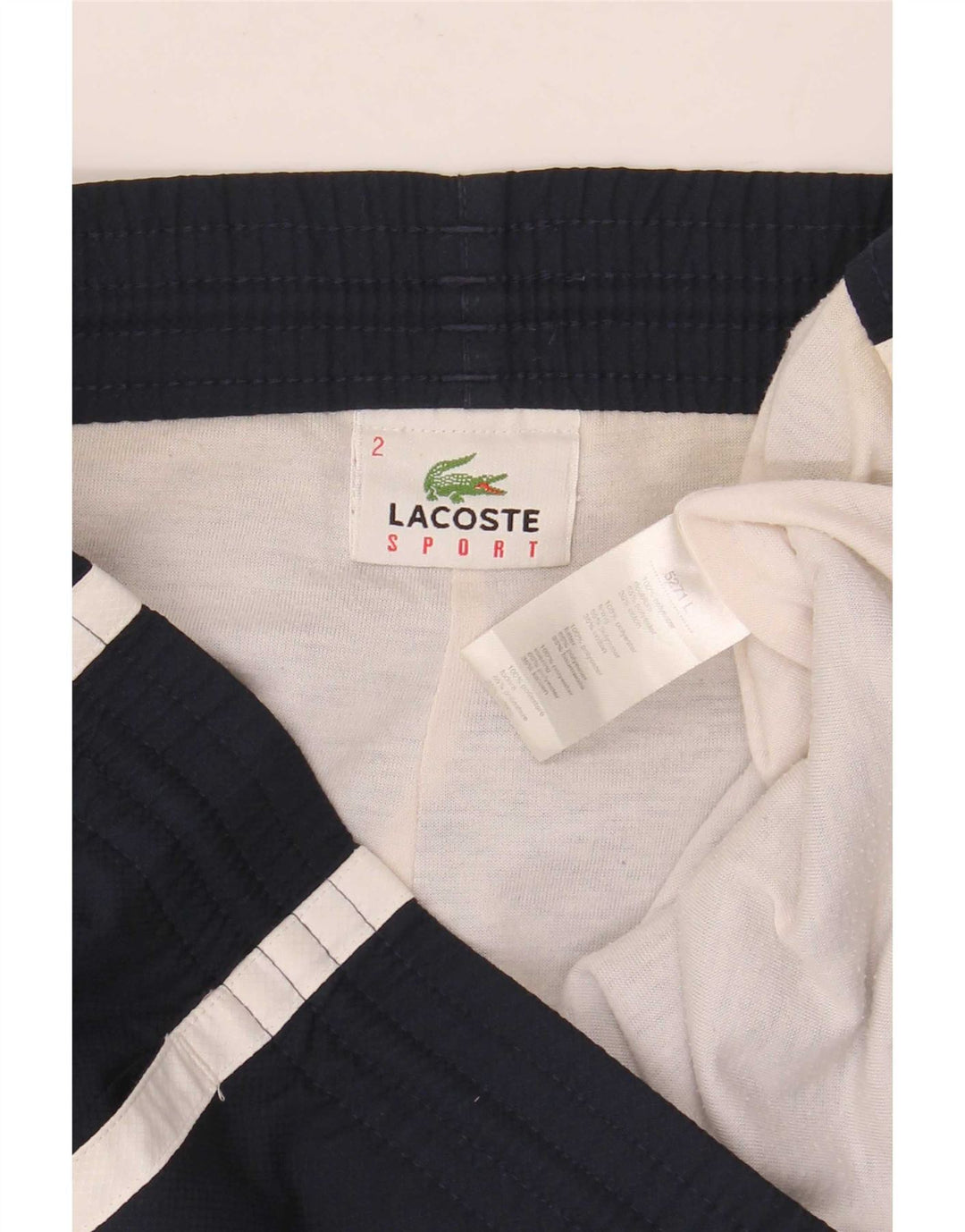 Lacoste Herre Sportshorts Størrelse 2 XS Marineblå Colourblock Polyester
