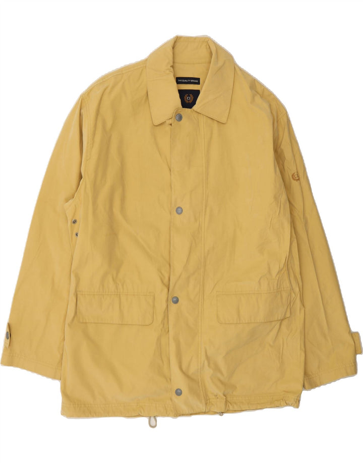 COTTON'S INDUSTRIES Mens Windbreaker Jacket UK 38 Medium Yellow Cotton Vintage Cotton's Industries and Second-Hand Cotton's Industries from Messina Hembry 