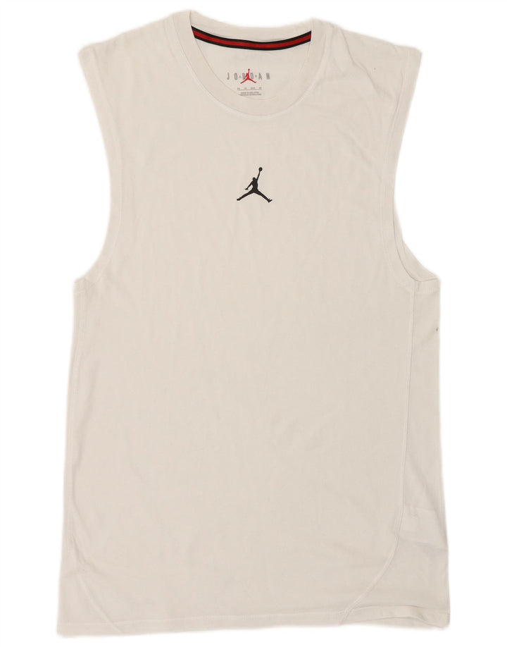 Jordan Herrevest Top XS Hvid Bomuld