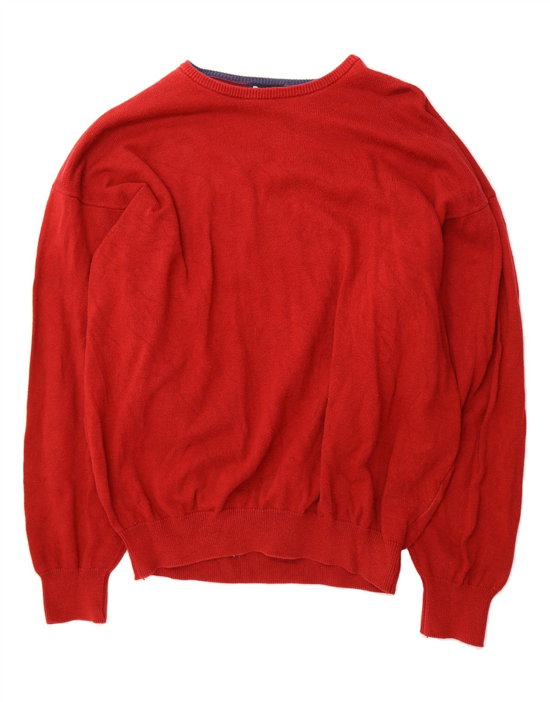 BARBOUR Mens Crew Neck Jumper Sweater Large Burgundy Cotton Vintage Barbour and Second-Hand Barbour from Messina Hembry 