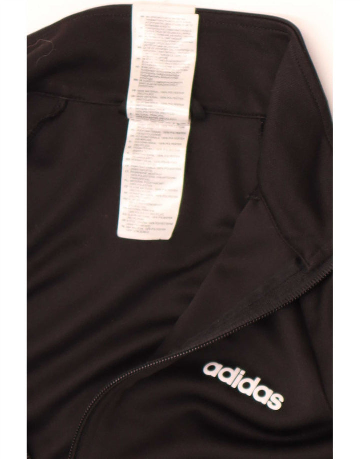 Adidas Dame Climalite Træningsdragt Topjakke UK 4/6 XS Sort Polyester