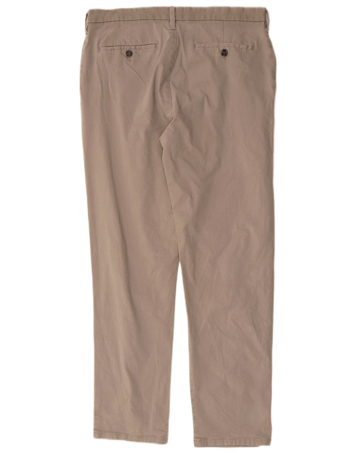 Marks & Spencer Herre Slim Chino Bukser W34 L31 Grå Bomuld