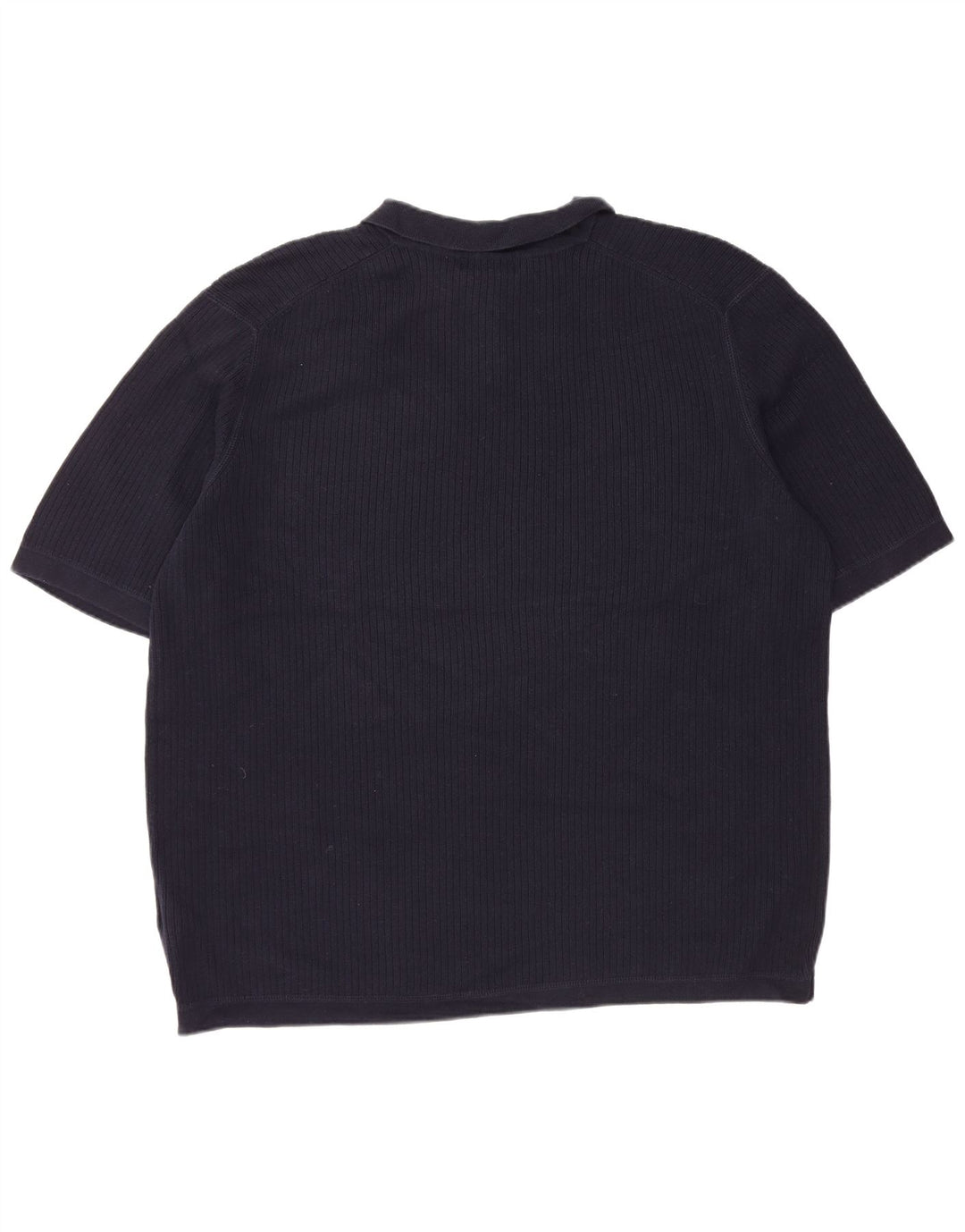 EDDIE BAUER Herre høj kortærmet polo-hals sweater XL marineblå