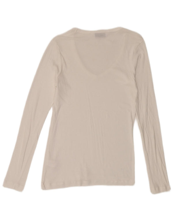 The White Company Dametop Langærmet UK 12 Medium White Bomuld