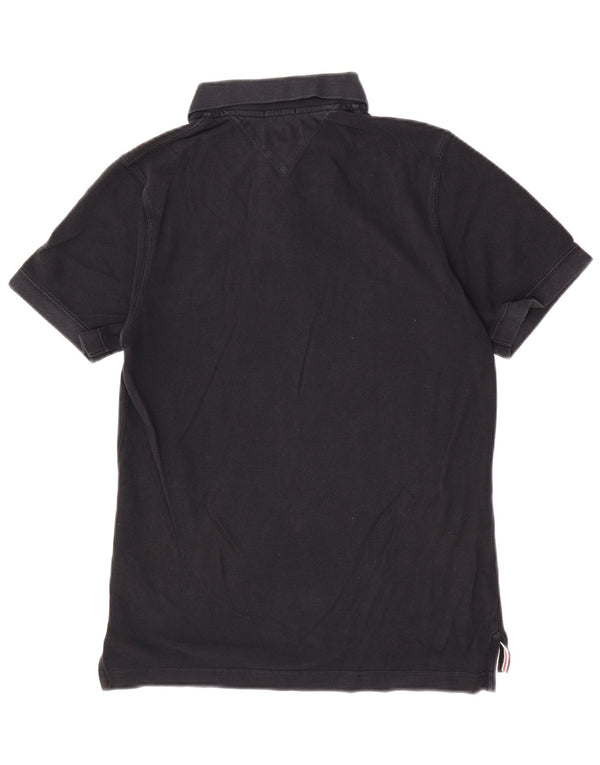 Tommy Hilfiger Herre poloshirt Medium Sort Bomuld