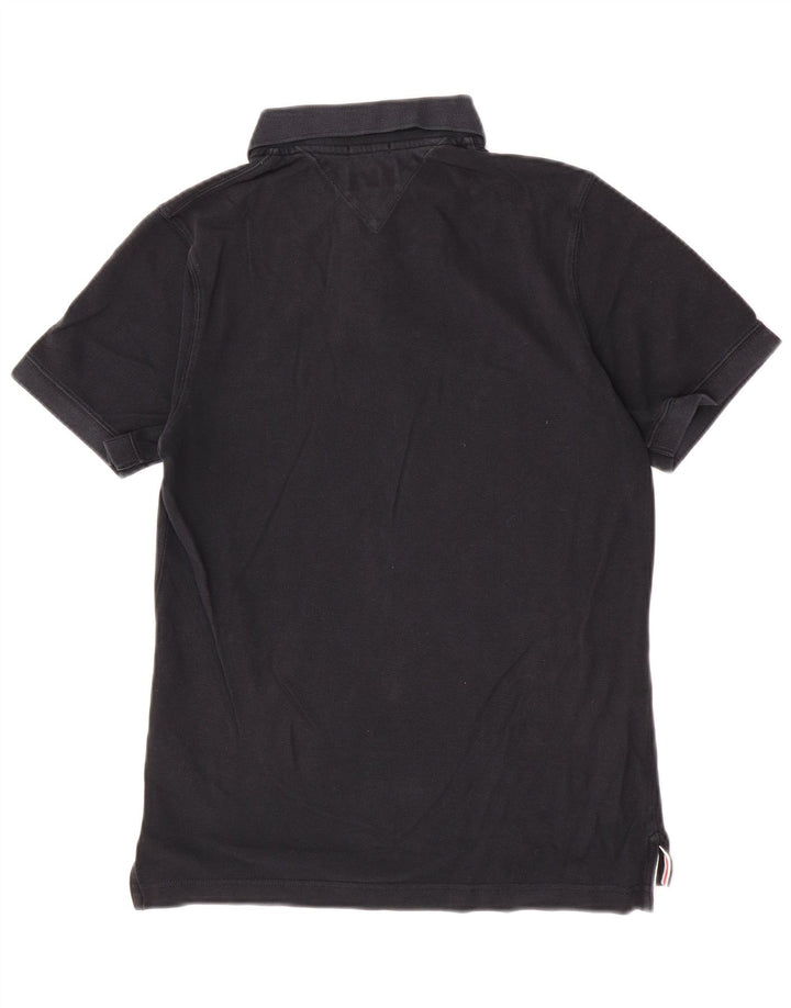 Tommy Hilfiger Herre poloshirt Medium Sort Bomuld