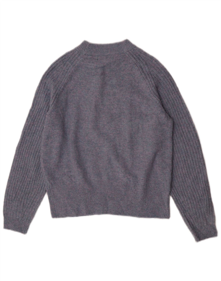 Marks & Spencer Dame Oversized Boat Neck Jumper Sweater UK 10 Small Blue
