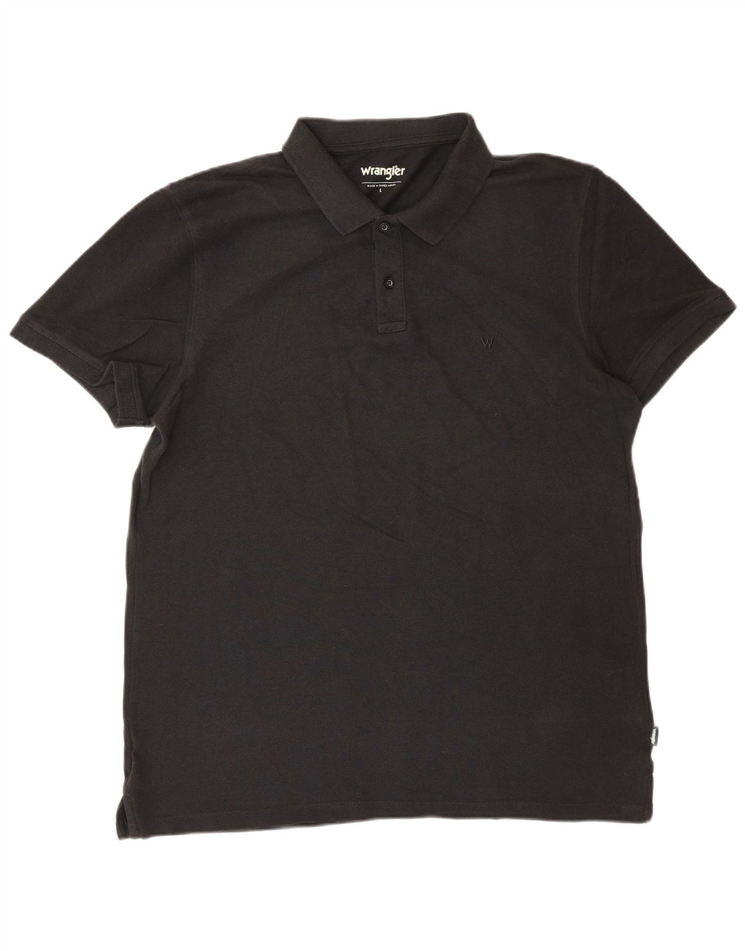 WRANGLER Poloshirt til mænd Stor sort bomuld