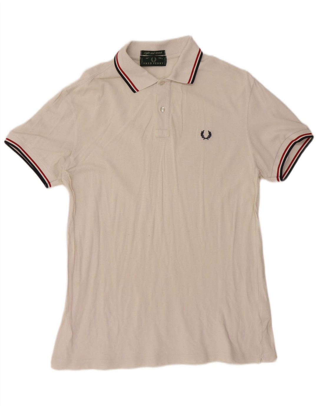 FRED PERRY Poloshirt til mænd Medium hvid bomuld