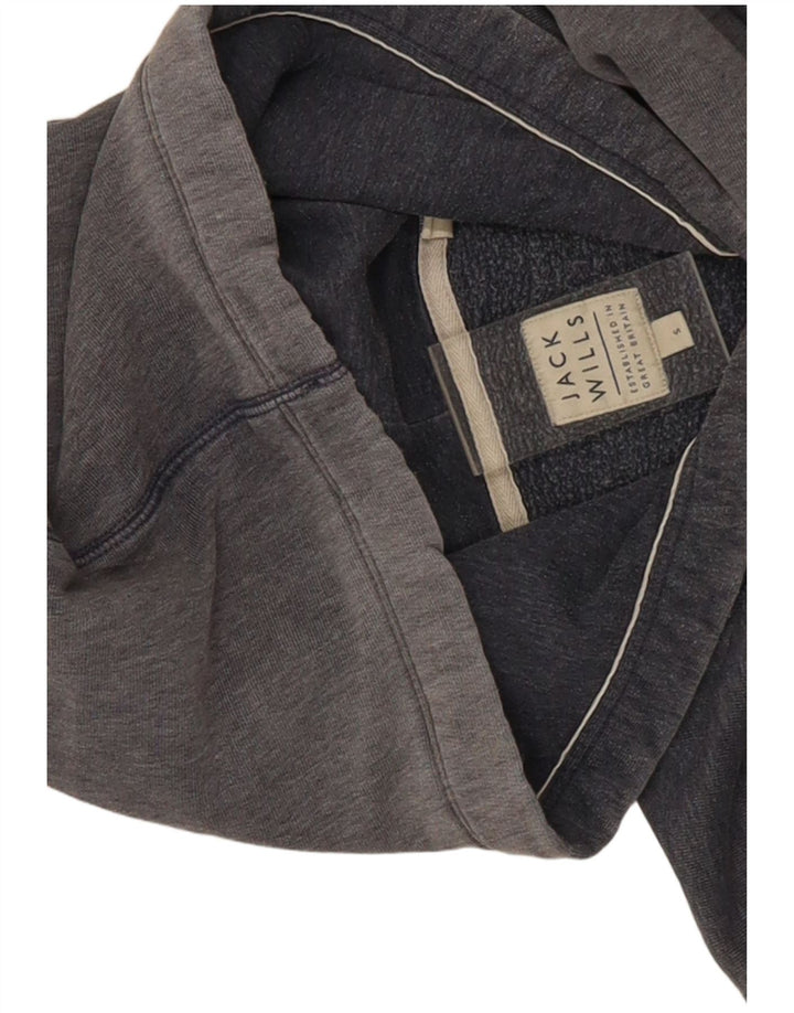 Jack Wills Grafisk hættetrøje til mænd, lille grå bomuld