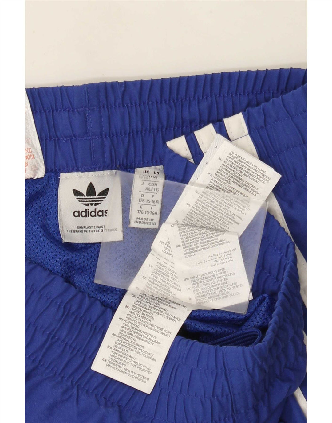 Adidas drenge badeshorts 15-16 år blå polyester