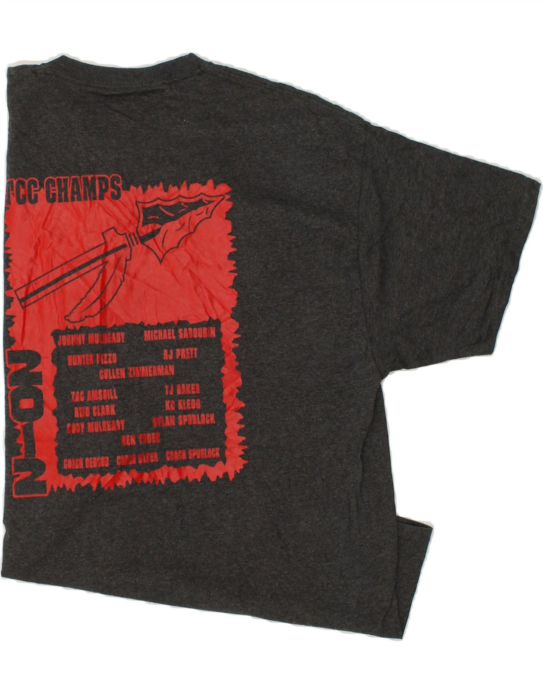CHAMPION Mens Graphic T-Shirt Top XL Grey Cotton Vintage Champion and Second-Hand Champion from Messina Hembry 