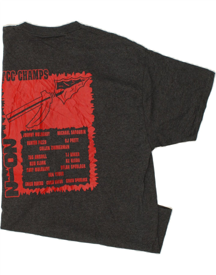 CHAMPION Mens Graphic T-Shirt Top XL Grey Cotton Vintage Champion and Second-Hand Champion from Messina Hembry 