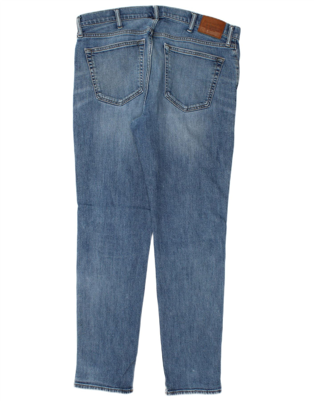 ABERCROMBIE & FITCH Stretch Skinny Jeans til mænd W36 L32 blå bomuld