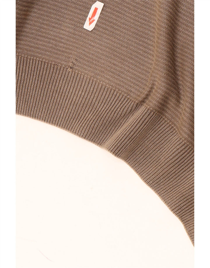Marlboro Classics Herre V-hals sweater XL Khaki stribet