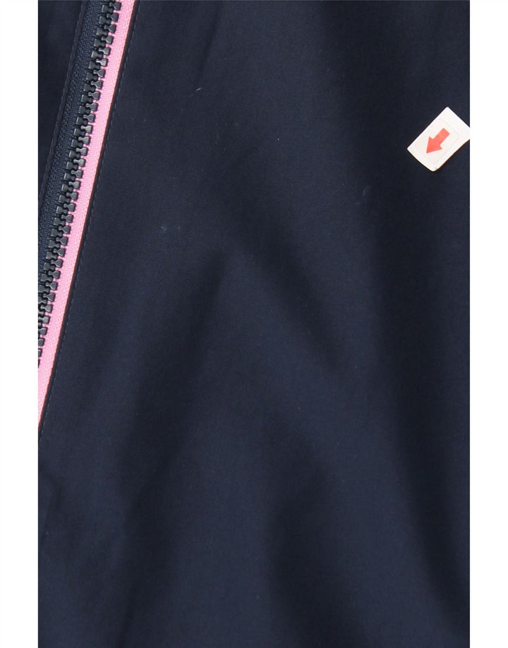 Jack Wolfskin piger hætte regnjakke 14-15 år marineblå polyester