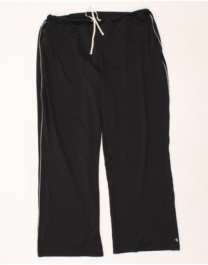 CHAMPION Mens Tracksuit Trousers XL Black Polyester Vintage Champion and Second-Hand Champion from Messina Hembry 