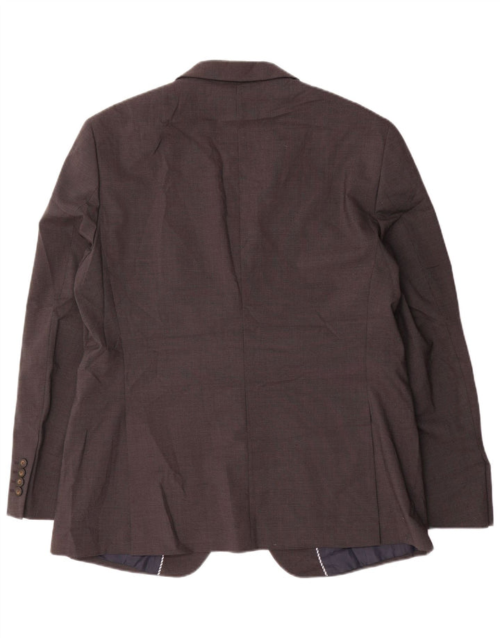 MARKS & SPENCER Herre 2-knaps blazerjakke med normal pasform UK 42 XL Brun