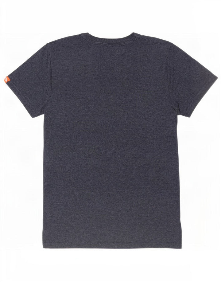 Superdry Grafisk T-shirt til mænd, medium marineblå bomuld