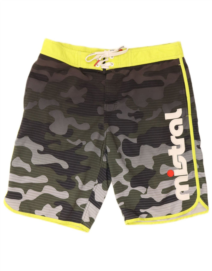 Mistral Herre grafiske badeshorts Store Grøn Camouflage Polyester