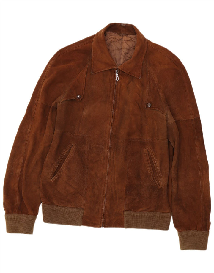 Vintage herre ruskind bomberjakke UK 38 medium brun