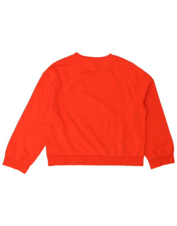 ZARA Dame Sweatshirt Jumper UK 10 Lille Rød