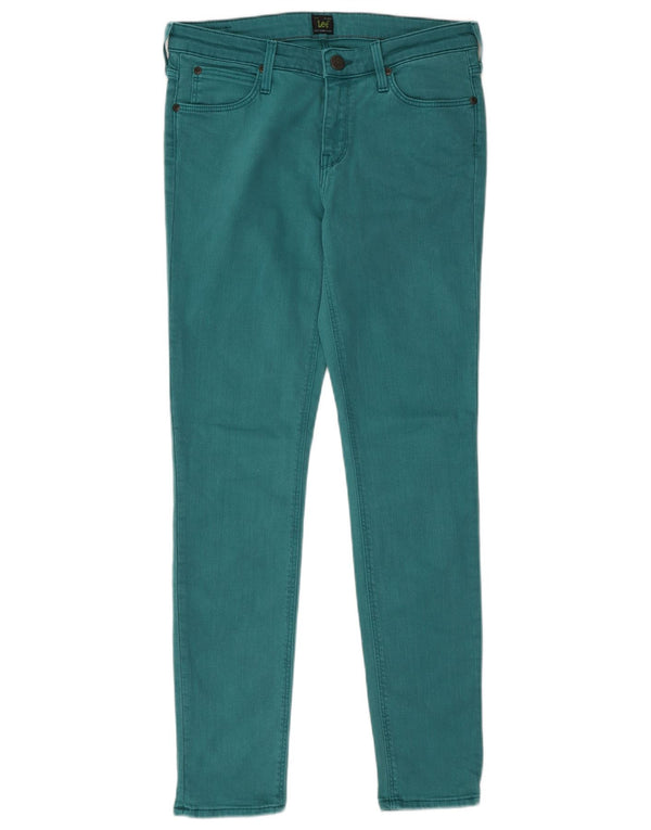 Lee Womens Scarlett Skinny Jeans W29 L31 Green Cotton