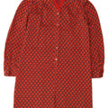 Vintage Dame Basic Dress UK 10 Small Red Geometric