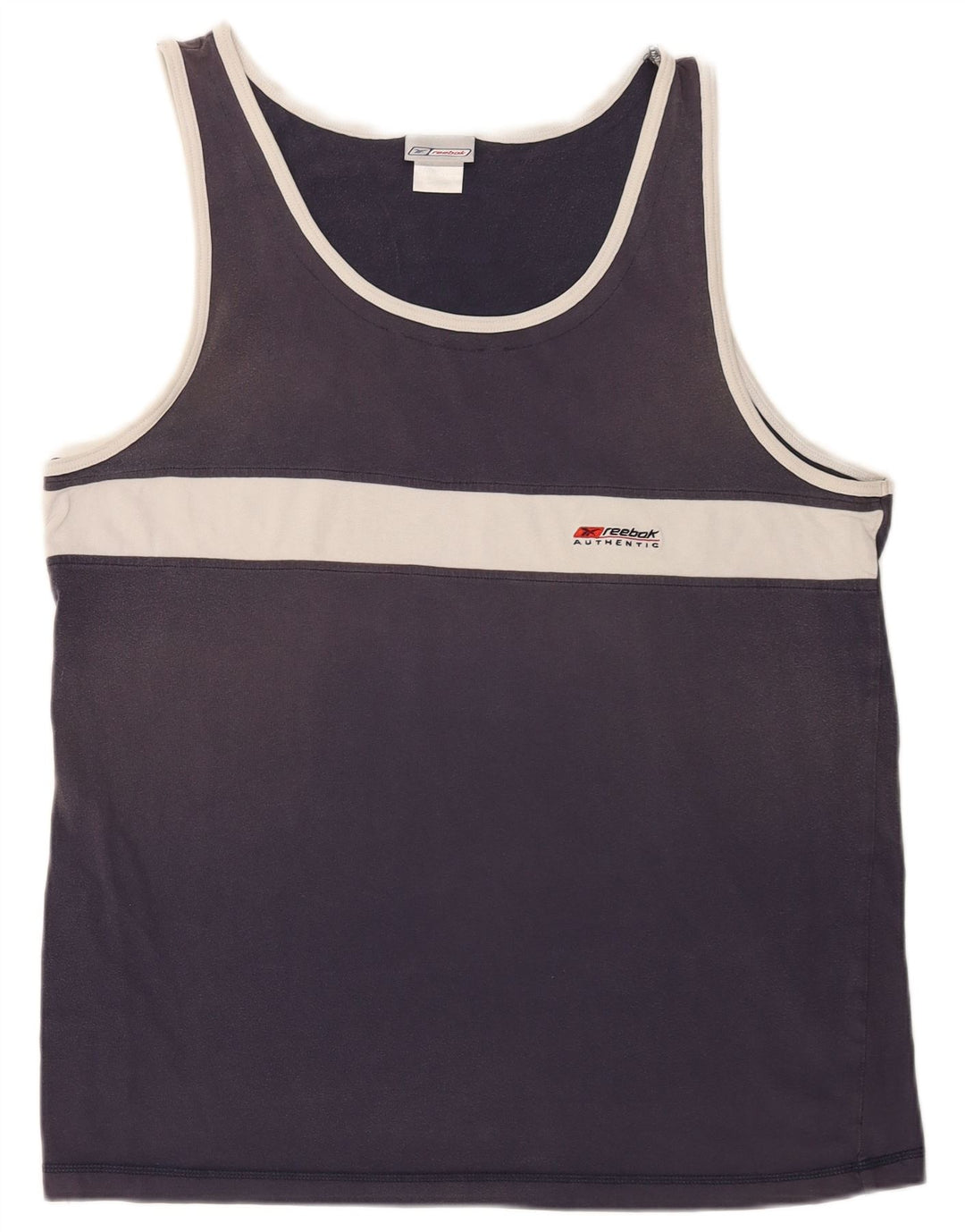 Reebok Herrevest Top XL Marineblå Colourblock Bomuld