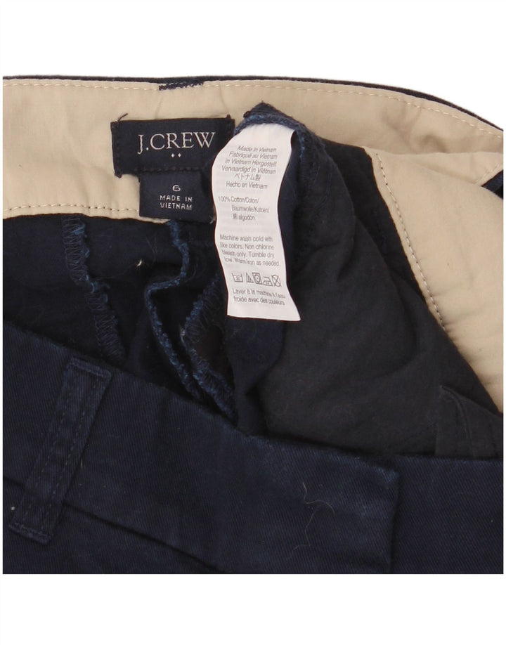 J. Crew Chino Shorts til kvinder US 6 Medium W32 Marineblå Bomuld