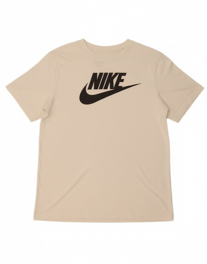 NIKE Mens Graphic T-Shirt Top XL White