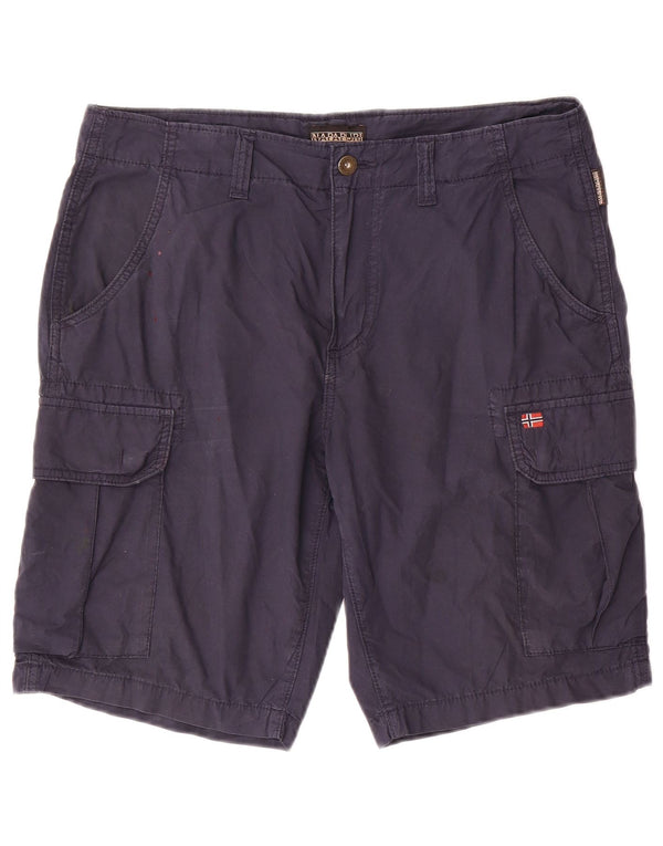 Napapijri Herre Cargo Shorts W33 Medium Marineblå Bomuld