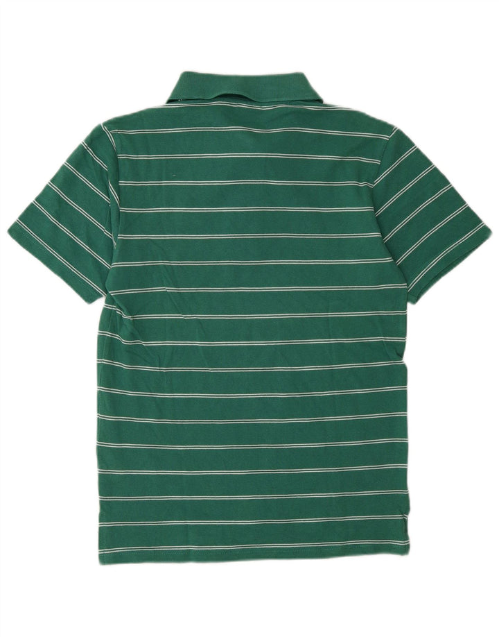 Asics Boys Polo Shirt 13-14 år Medium Grøn Stribet Bomuld