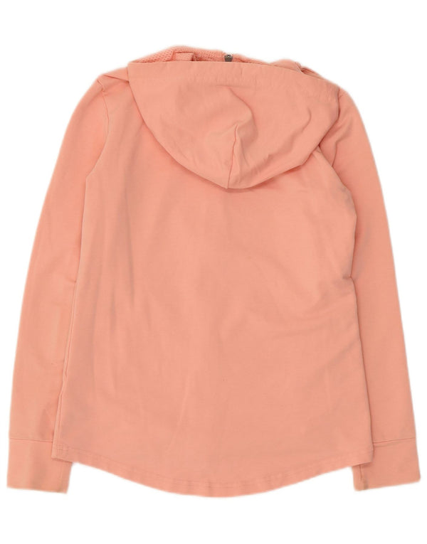 PUMA Grafisk hættetrøje til kvinder med lynlås UK 8 Small Pink Bomuld