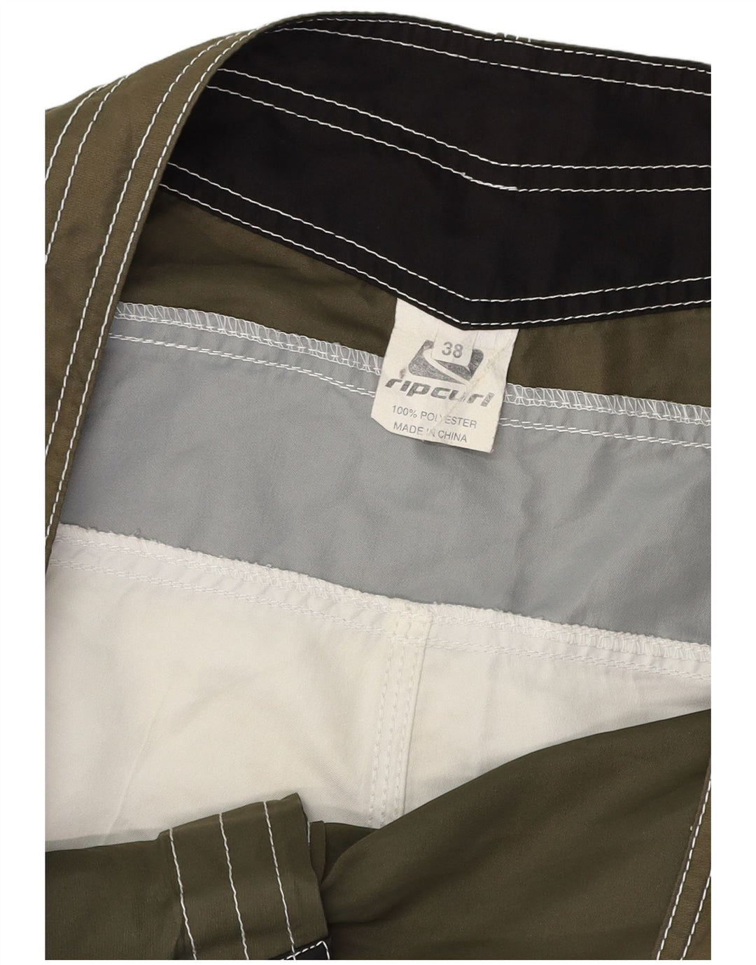 Rip Curl Badeshorts til mænd XL Khaki Colourblock Polyester