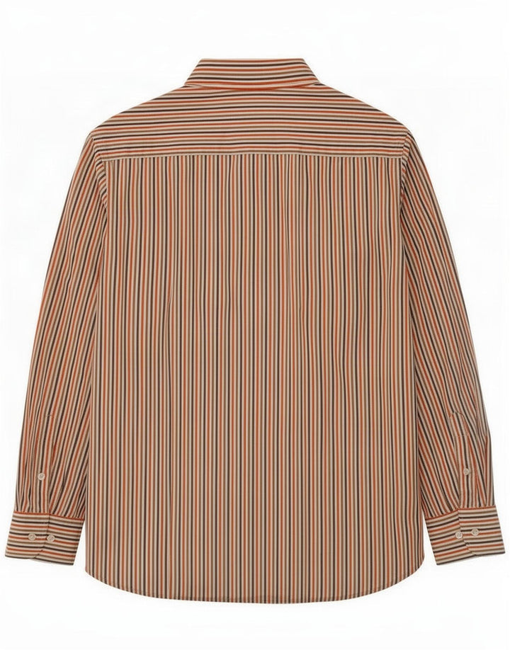 Massimo Dutti herreskjorte 2XL flerfarvet nålestribet bomuld