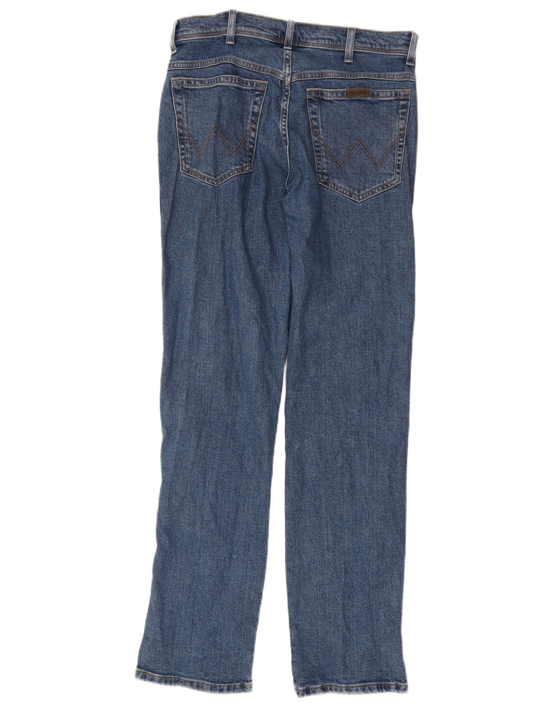 WRANGLER Herre Regular Fit Straight Jeans W33 L34 Blå Bomuld