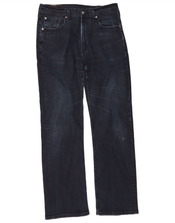 Levi's Herre 506 Straight Jeans W34 L32 Marineblå Bomuld
