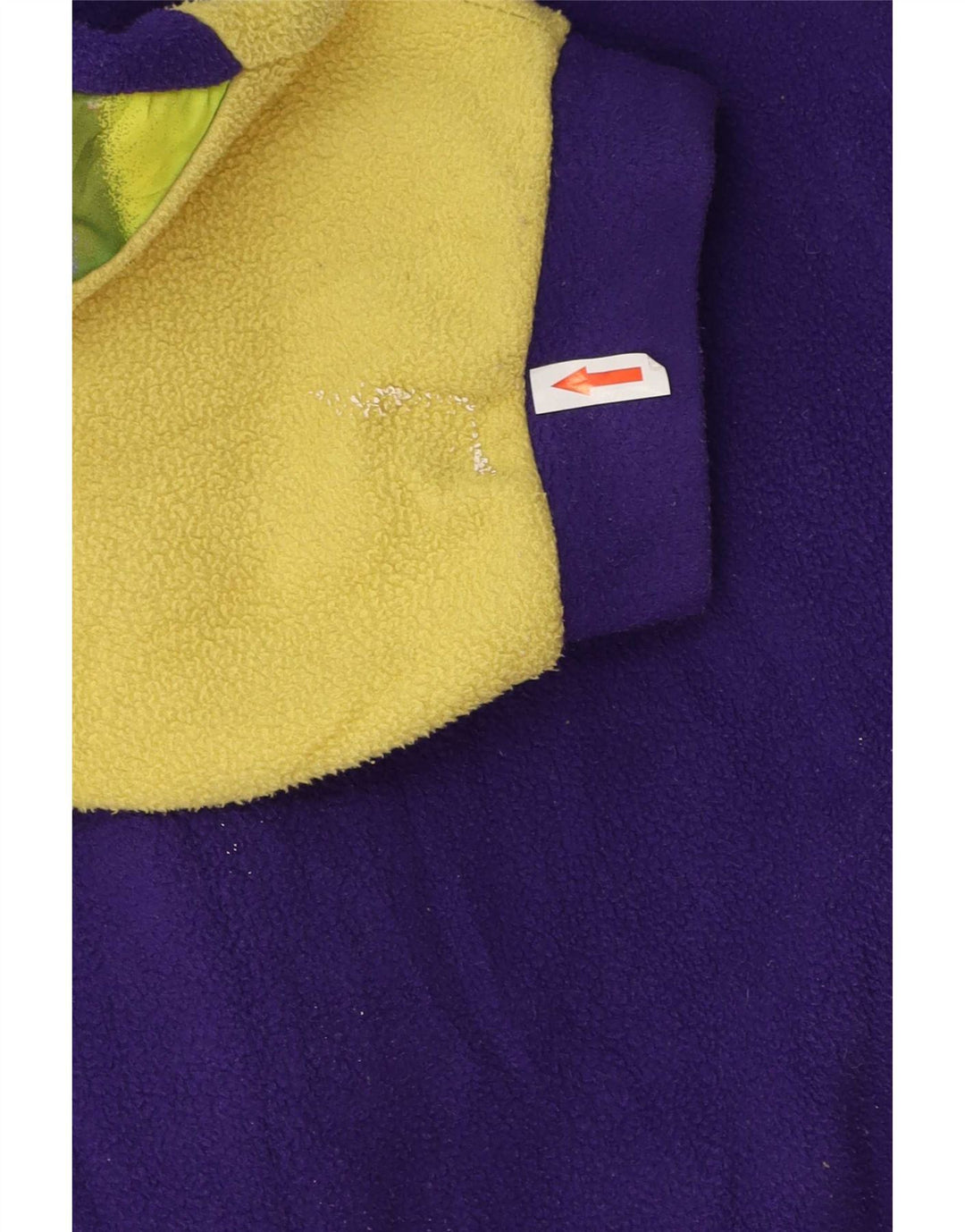 Vintage fleecejakke til mænd UK 42 XL Lilla Colourblock Polyester