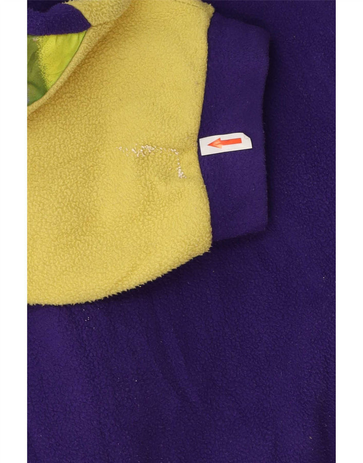 Vintage fleecejakke til mænd UK 42 XL Lilla Colourblock Polyester