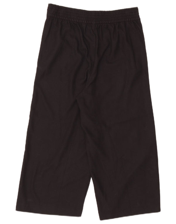 Zara Dame Capri Bukser Large W30 L20 Sort