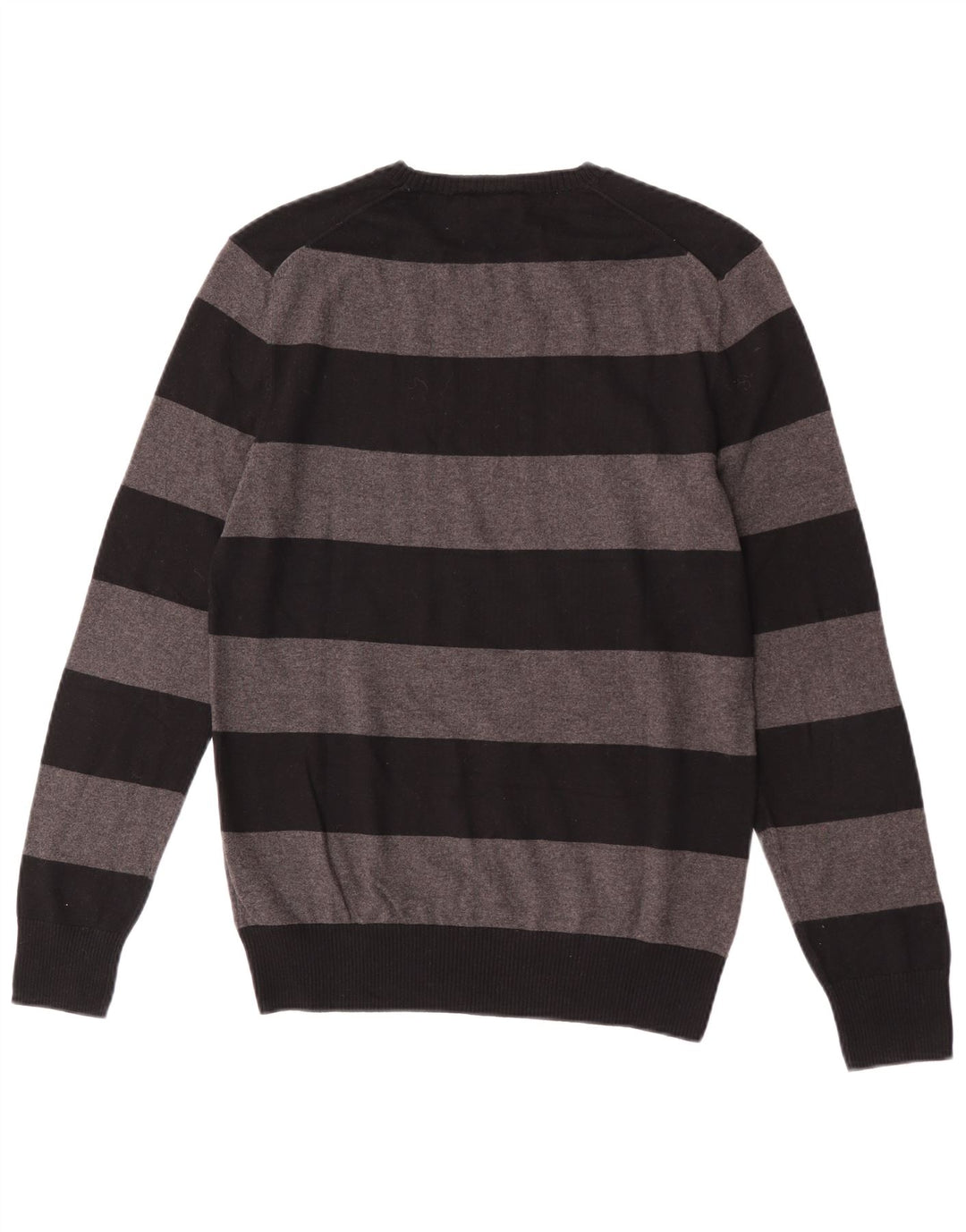 Gap herre rund hals sweater lille grå stribet bomuld