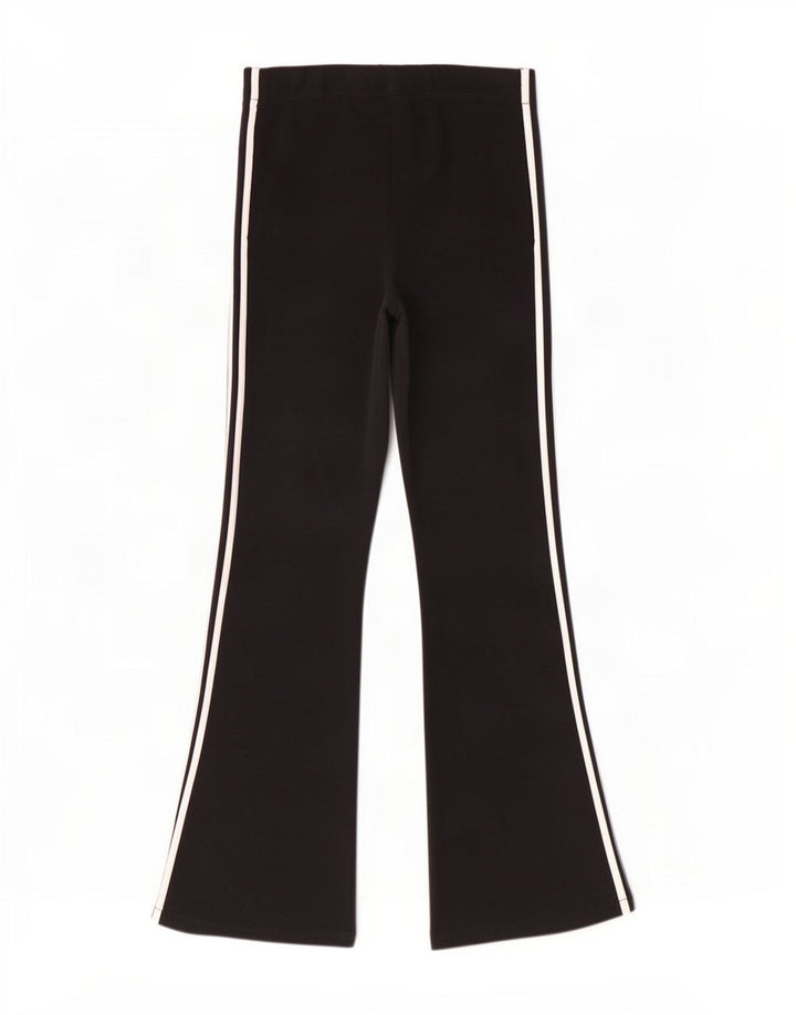 Adidas Dame Flare Træningsdragt Bukser UK 12 Medium Sort Polyester